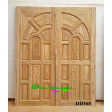 ประตูไม้สักบานคู่ รหัส DD168